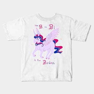 Badass Bi Alicorn Kids T-Shirt